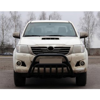 Kængurubøjle WT002 Black (rustfrit stål) Toyota Hilux 2006–2015 foto 1