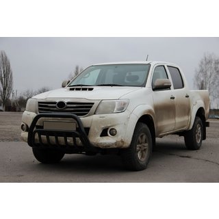 Kængurubøjle WT002 Black (rustfrit stål) Toyota Hilux 2006–2015 foto 3