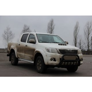 Kængurubøjle WT002 Black (rustfrit stål) Toyota Hilux 2006–2015 foto 2