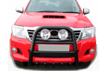 Toyota Hilux 2006–2015 Bullbar QT007 Black (rustfrit stål) foto 3