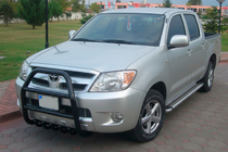 Toyota Hilux 2006–2015 Bullbar QT007 Black (rustfrit stål) foto 2