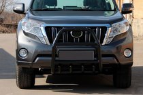 Toyota Land Cruiser Prado 150 2009–2023 Kængurubøjle QT007 Black (rustfrit stål) foto 1
