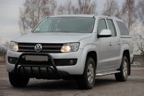 Volkswagen Amarok 2010–2022 Kængurubøjle WT002 Black (rostfrit stål) foto 1