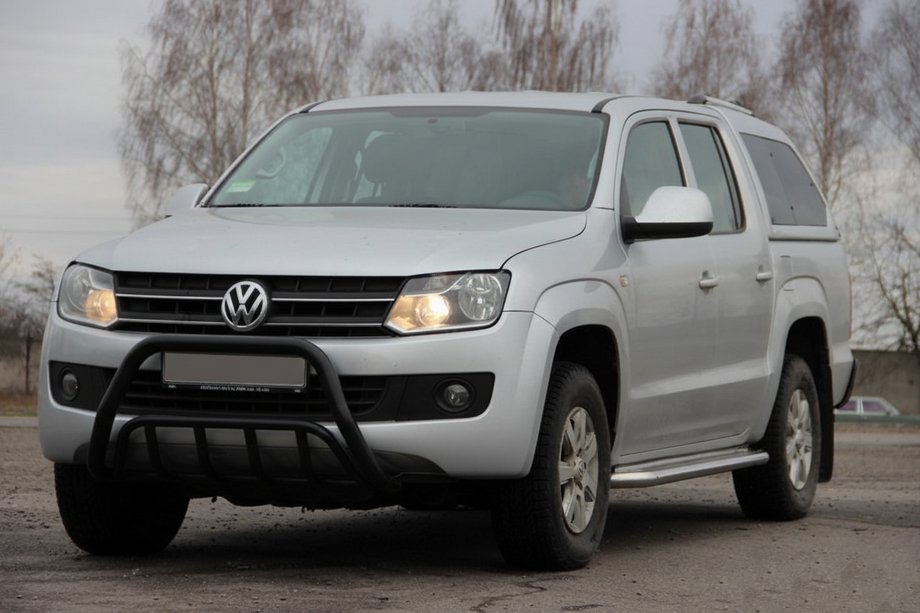 Volkswagen Amarok 2010–2022 Kængurubøjle WT002 Black (rostfrit stål) Image