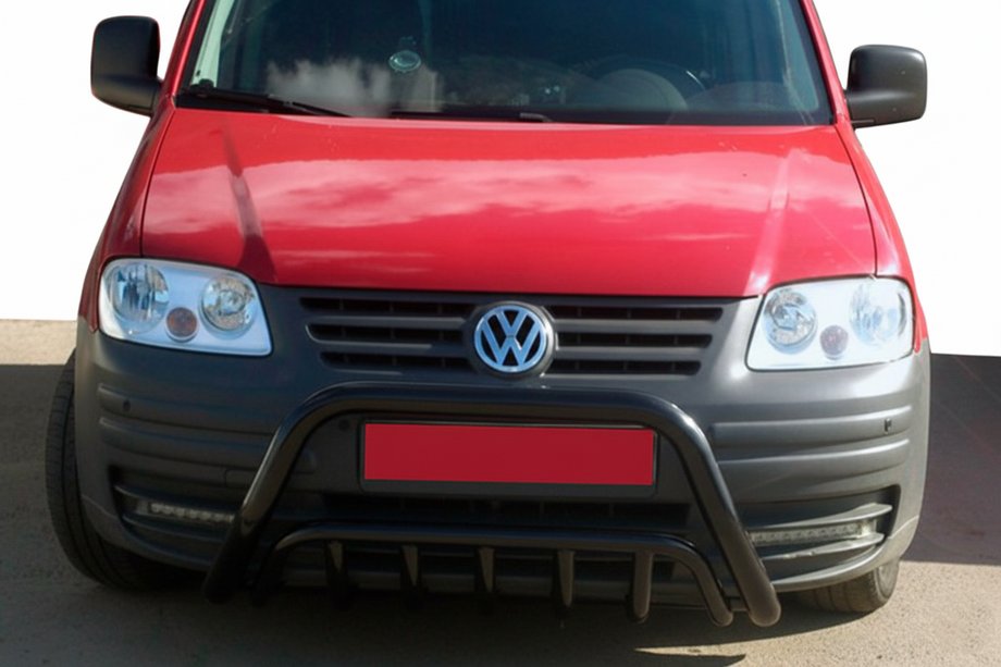 Volkswagen Caddy 2004–2010 Kængurubøjle WT002 Black (rostfrit stål) Image