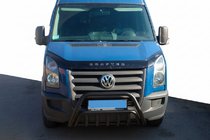 Volkswagen Crafter 2006–2016 Kængurubøjle WT002 Black (rostfrit stål) foto 1