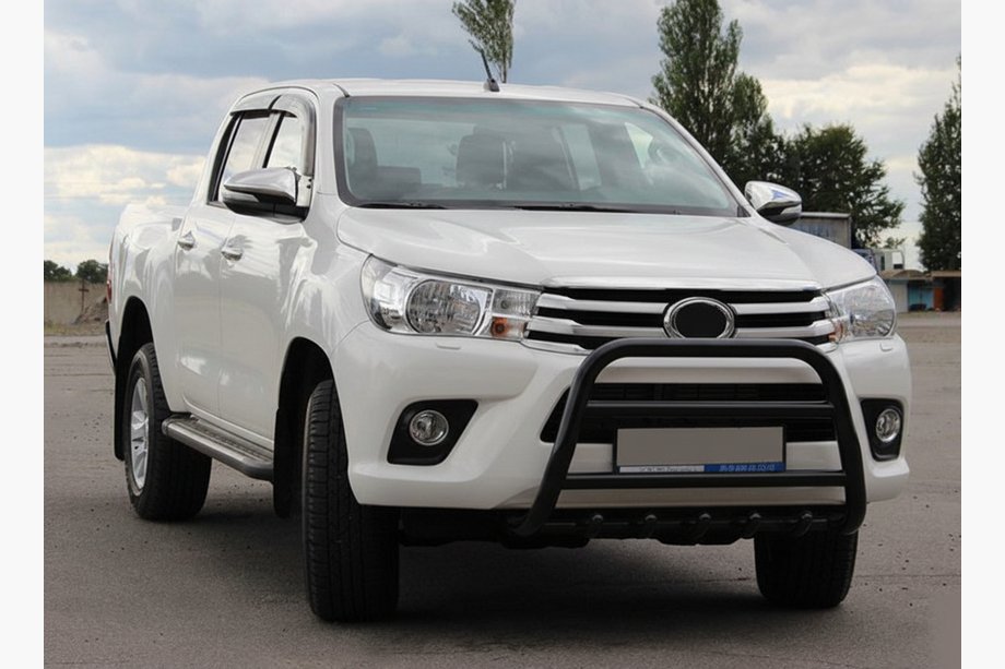 Toyota Hilux 2015– Frontbøjle WT010 Black (rustfrit stål) Image