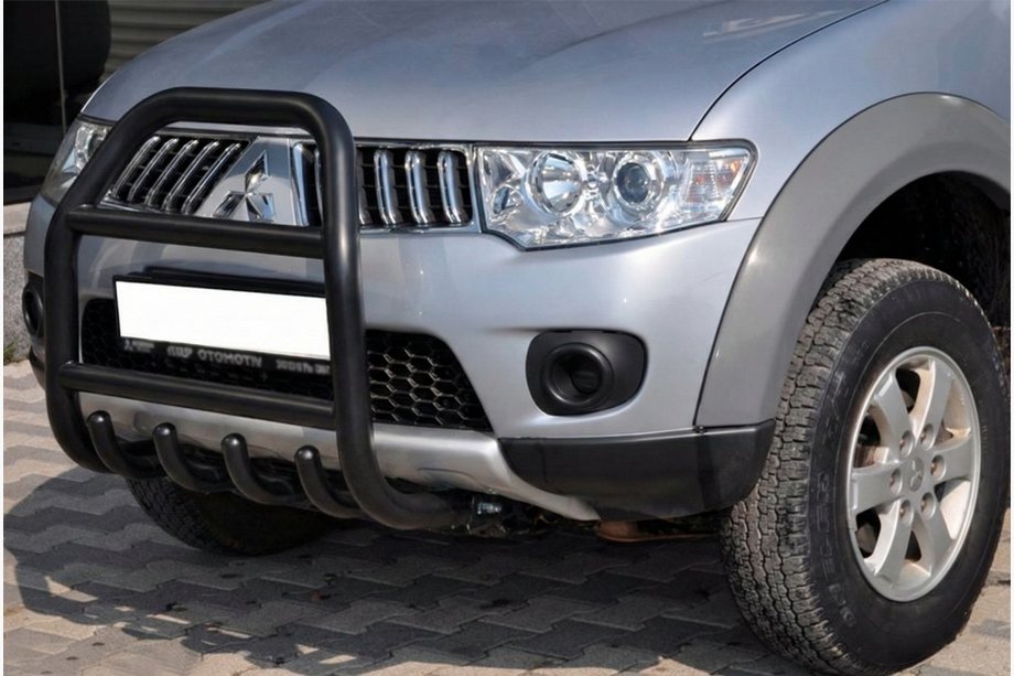 Mitsubishi Pajero Sport 2008–2015 Frontbøjle QT007 Black (rustfrit stål) Image