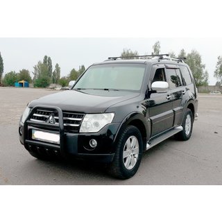 Kængurubøjle QT011 Black (rustfrit stål) Mitsubishi Pajero Wagon IV 2006–2021 foto 2
