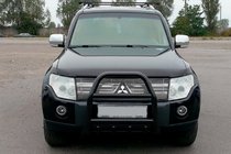 Mitsubishi Pajero Wagon III 1999–2006 Bullbar QT007 Black (rustfrit stål) foto 3