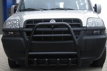 Fiat Doblo I 2001–2005 Frontbøjle QT007 Black (rustfrit stål) foto 1
