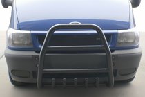Ford Transit 2000–2014 Frontbøjle QT007 Black (2000-2006, rustfrit stål) foto 1