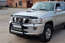 Nissan Patrol Y61 1997–2011 Kængurubøjle QT007 Black (rustfrit stål) foto 2