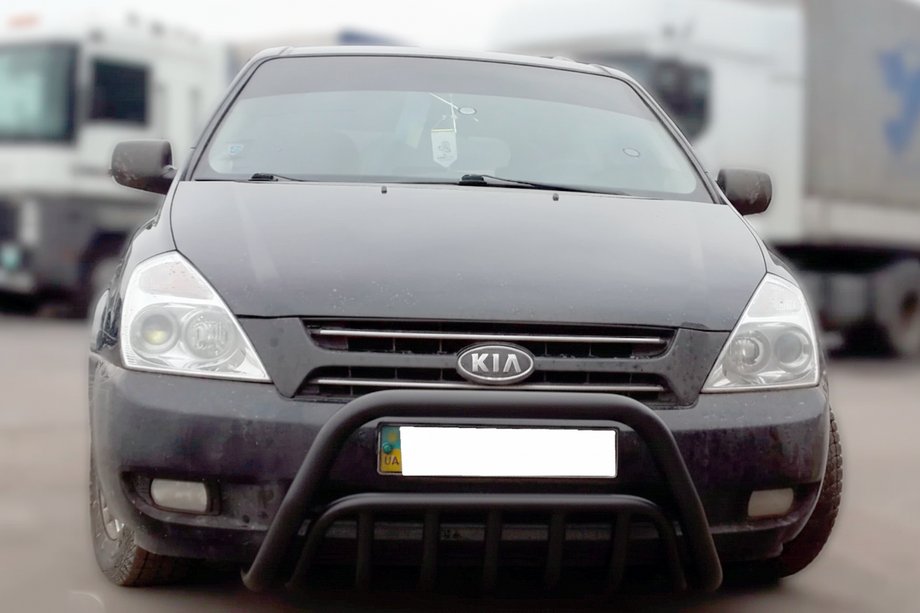 Kia Carnival 2002–2013 Frontbøjle WT002 Black (2006-2013, rustfrit stål) Image