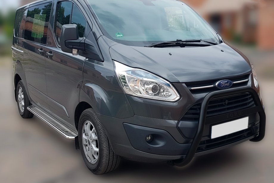 Ford Custom 2013–2022 Kængurubøjle WT006 F1-55 Black (rustfrit stål) Image