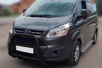 Ford Custom 2013–2022 Frontbøjle WT006 F1-56 Black (rustfrit stål) foto 1