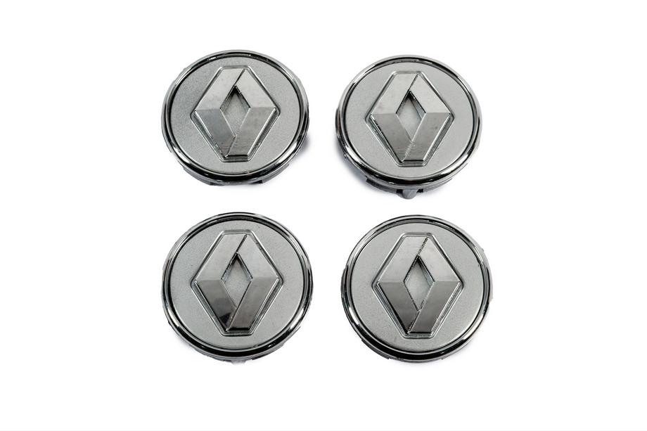Renault Fælgcenterkapsler grå med ring 81568GR (57 mm til 49 mm, 4 stk.) Foto 1