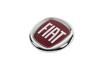 Fiat Emblem (rød, med montering) foto 2