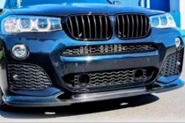 BMW X4 F26 2014–2018 Frontspoilerlæbe til forreste kofanger (til M-Sport, kulfiber) foto 1