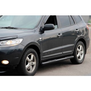Siderør B3 Black (2 stk., rustfrit stål) Hyundai Santa Fe 2 2006–2012 foto 1