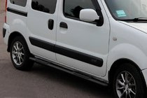 Renault Kangoo 1998–2008 Siderør Black (2 stk., rustfrit stål) foto 2