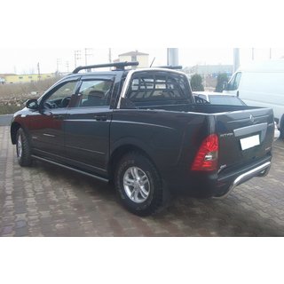 Siderør Black (2 stk., rustfrit stål) SsangYong Action 2005–2018 foto 2