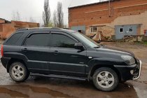 Kia Sportage 2004–2010 Siderør Black (2 stk., rustfrit stål) foto 4