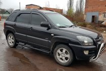 Kia Sportage 2004–2010 Siderør Black (2 stk., rustfrit stål) foto 3