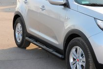 Kia Sportage 2010–2015 Siderør Black (2 stk., rustfrit stål) foto 4