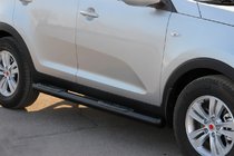 Kia Sportage 2010–2015 Siderør Black (2 stk., rustfrit stål) foto 2