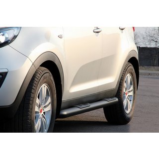 Siderør Black (2 stk., rustfrit stål) Kia Sportage 2010–2015 foto 1