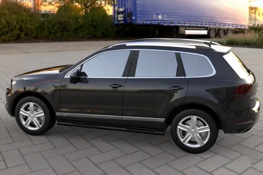Volkswagen Touareg 2010–2018 Siderør Black (2 stk., rustfrit stål) Foto 1