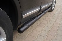 Nissan Qashqai 2007–2010 Siderør Black (2 stk., rustfrit stål) foto 1