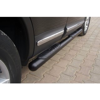 Siderør Black (2 stk., rustfrit stål) Nissan Qashqai 2007–2010 foto 1