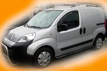 Peugeot Bipper 2008–2017 Siderør Black (2 stk., rustfrit stål) foto 1
