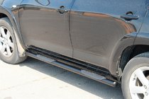Toyota Rav 4 2006–2013 Siderør til standardbase Black (2 stk., rustfrit stål) foto 4