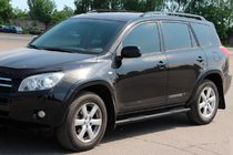 Toyota Rav 4 2006–2013 Siderør til standardbase Black (2 stk., rustfrit stål) foto 2