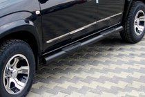 Toyota Rav 4 2006–2013 Siderør til standardbase Black (2 stk., rustfrit stål) foto 1