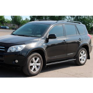 Siderør til standardbase Black (2 stk., rustfrit stål) Toyota Rav 4 2006–2013 foto 2