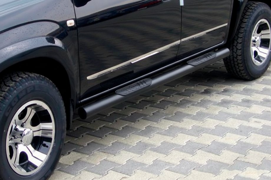 Toyota Rav 4 2006–2013 Siderør til standardbase Black (2 stk., rustfrit stål) Image