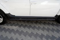 Renault Duster 2008–2017 Siderør med indlæg Black (2 stk., rustfrit stål) foto 1
