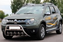 Renault Duster 2008–2017 Siderør med indlæg Black (2 stk., rustfrit stål) foto 4
