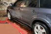 Mitsubishi Outlander 2001–2006 Siderør Black (2 stk., rustfrit stål) foto 4