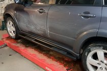 Mitsubishi Outlander 2001–2006 Siderør Black (2 stk., rustfrit stål) foto 3