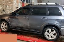 Mitsubishi Outlander 2001–2006 Siderør Black (2 stk., rustfrit stål) foto 2