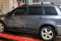 Mitsubishi Outlander 2001–2006 Siderør Black (2 stk., rustfrit stål) foto 1
