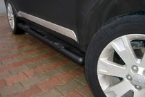 Mitsubishi Outlander 2006–2012 Siderør Black (2 stk., rustfrit stål) foto 1