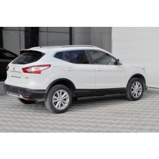 Siderør Black (2014-2017, 2 stk., rustfrit stål) Nissan Qashqai 2014–2021 foto 1