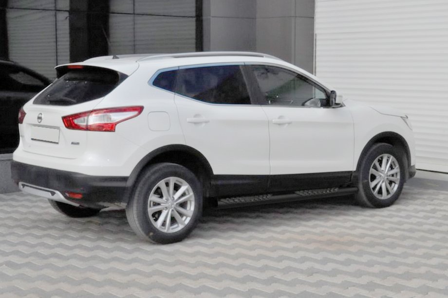 Nissan Qashqai 2014–2021 Siderør Black (2014-2017, 2 stk., rustfrit stål) Foto 1