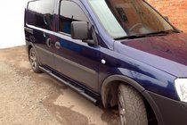Opel Combo 2002–2012 Siderør Black (2 stk., rustfrit stål) foto 2